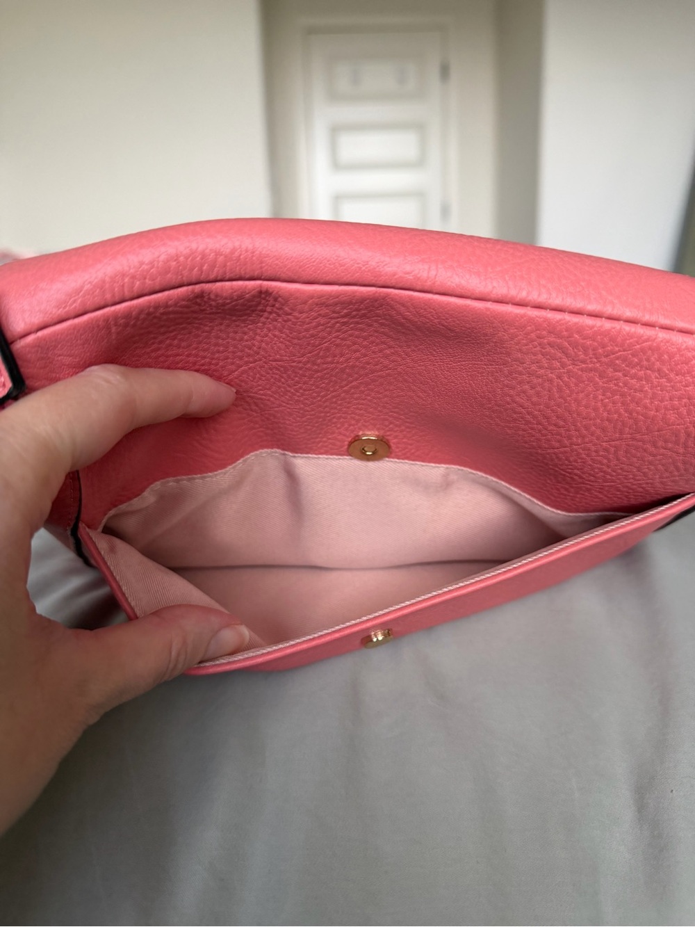 Poppy & Peonies Mini Downtown in Coral with matching Margaux wallet - Picture 7 of 13